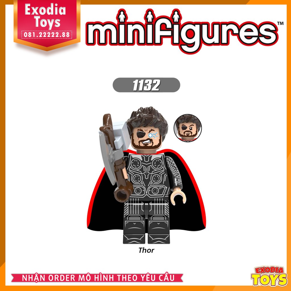 Xếp hình minifigure Marvel Biệt Đội Siêu Anh Hùng Avengers : Infinity War  - Đồ Chơi Lắp Ghép Sáng Tạo - X0240