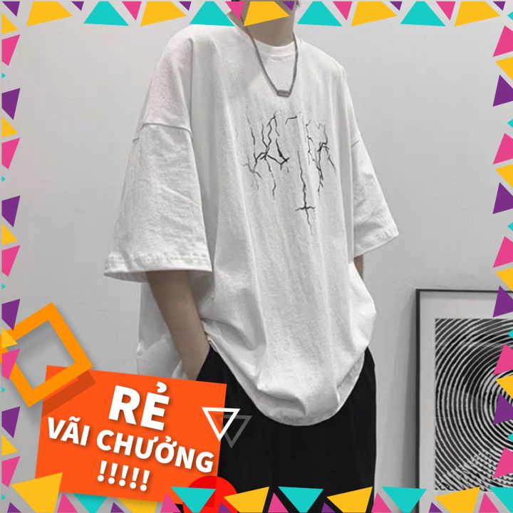 Áo thun nam nữ unisex tay lỡ TS01, áo phông tay lỡ unisex form rộng oversize streetwear | BigBuy360 - bigbuy360.vn