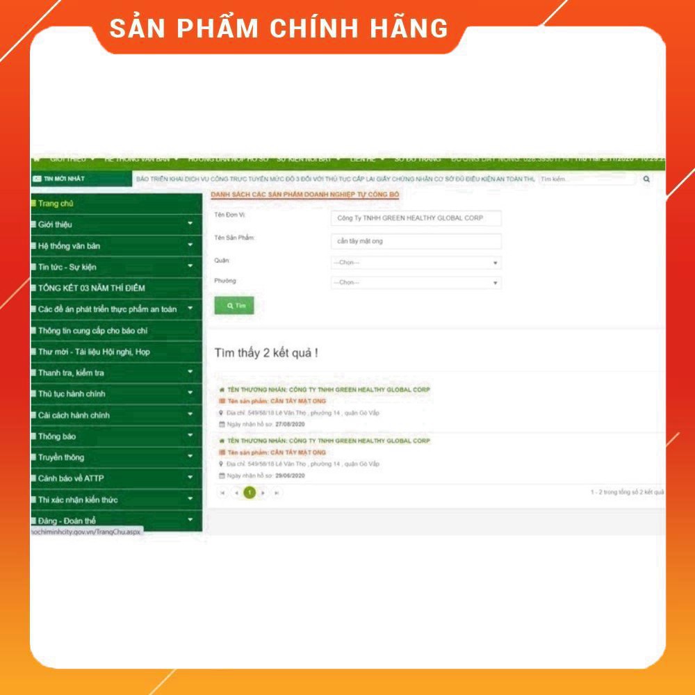 CHÍNH HÃNG Bột cần tây mật ong [Chính Hãng] tạm biệt mỡ thừa, đẹp đáng đẹp da (Hộp 14 gói)
