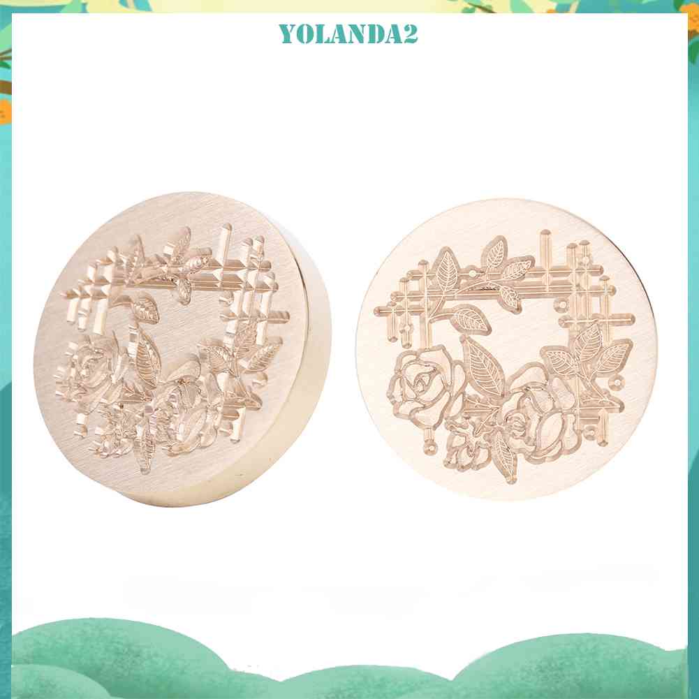 Đầu Con Dấu Sáp Dùng Cho Thiệp Mời Hình Hoa Hồng