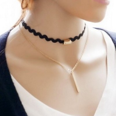 Vòng cổ ren 2 lớp.