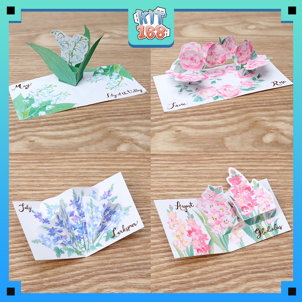 Mô hình giấy đồ vật đồ chơi Sách bông hoa 3D