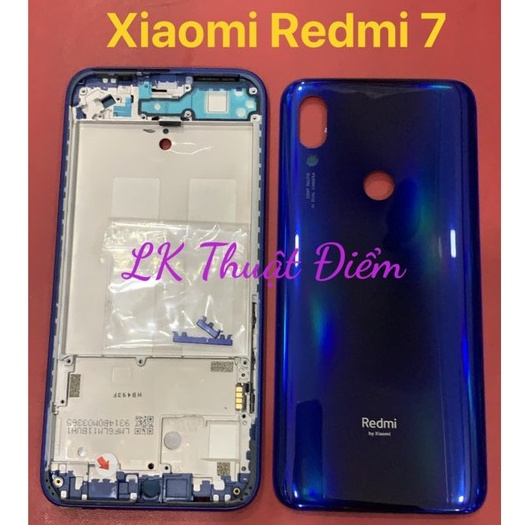 bộ vỏ xiaomi redmi 7 - gồm lưng,sườn,phím