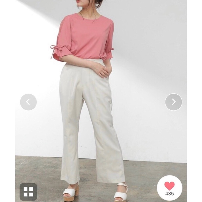 Áo thun phối tay ren xuất Nhật