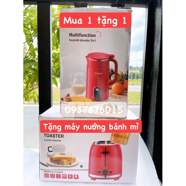Máy Xay Sinh Tố Đa Năng Lazychef 5in1- Làm Smoothie, Soup Bột Mịn, Sữa Ngô, Bình Đun Nước Công Nghệ Đức