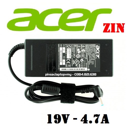 [BH 1 đổi 1] Sạc laptop Acer 19V 4.7A Loại Tốt - Zin Adapter Kèm dây nguồn - NEW