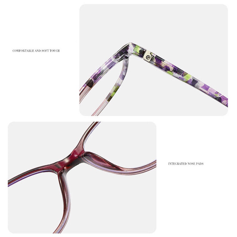 Kính Đọc Sách Chống Ánh Sáng Xanh Trong Suốt Phong Cách Vintage Cho Nam Và Nữ