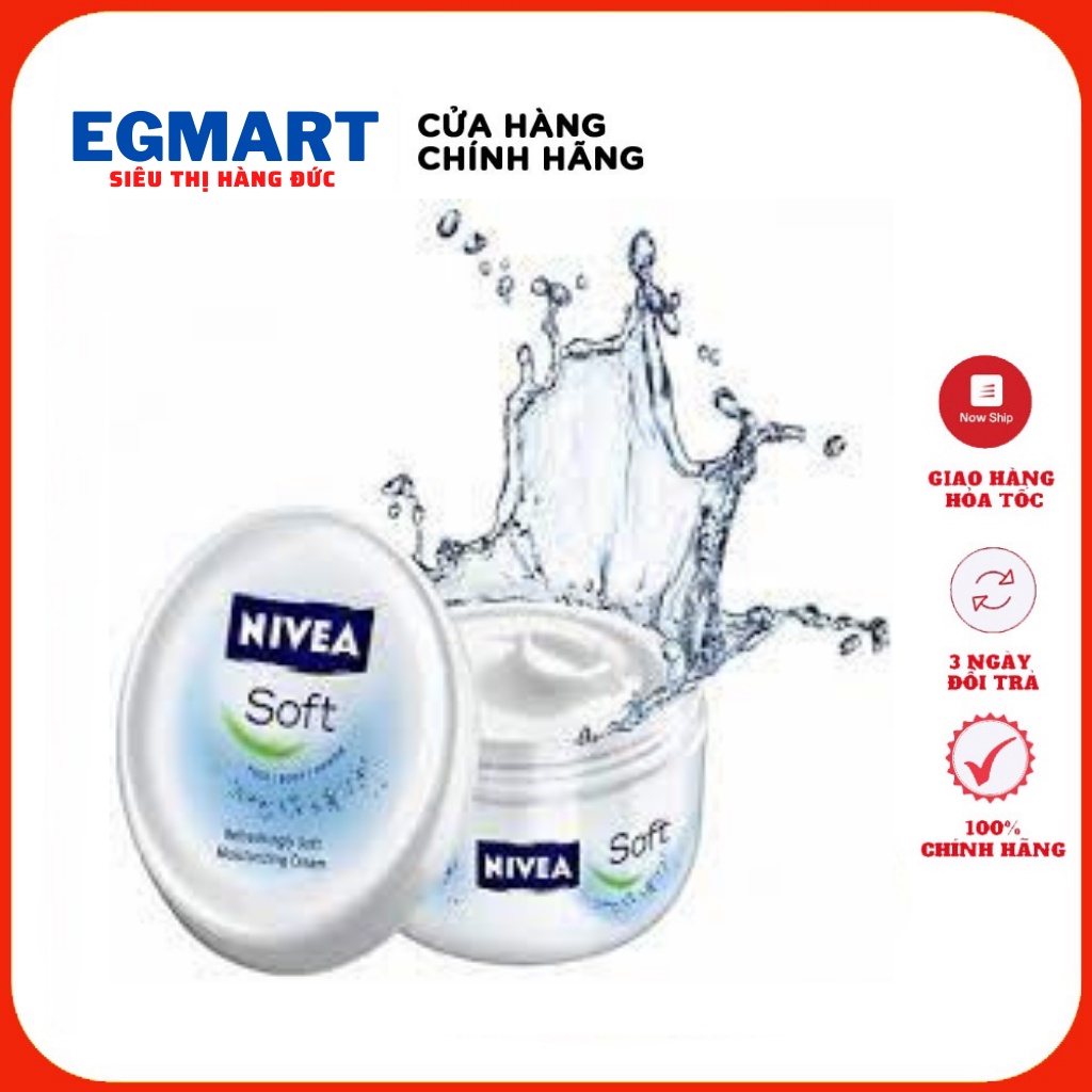 Kem dưỡng ẩm Nivea Soft 200ml nội địa Đức