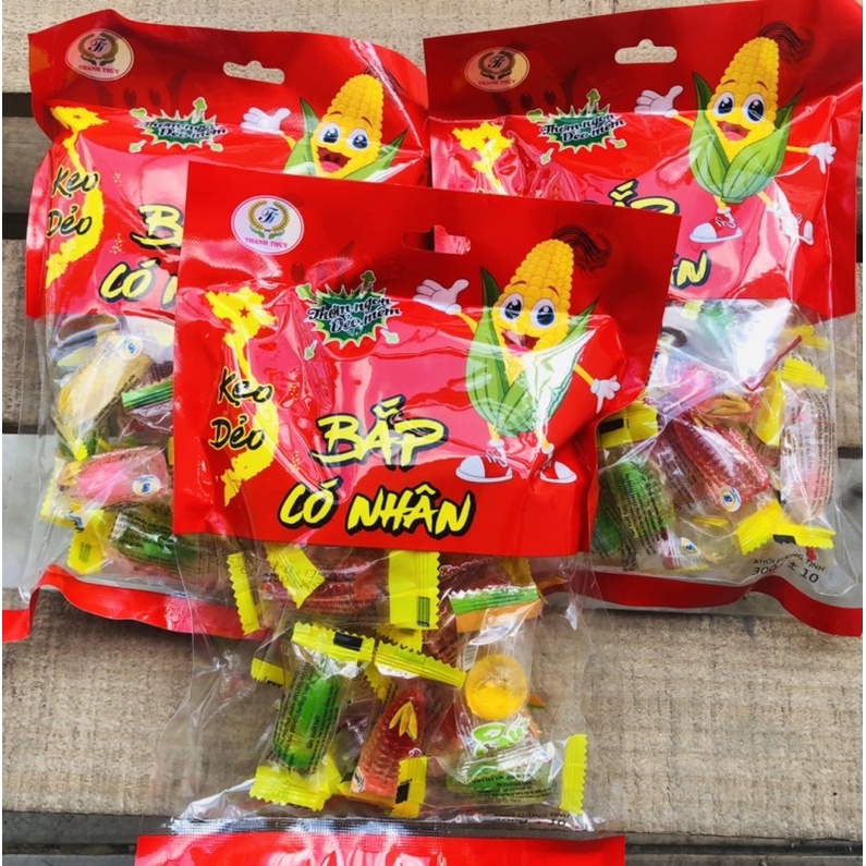 Kẹo Bắp Dẻo Trong Suốt Có Nhân 300gram
