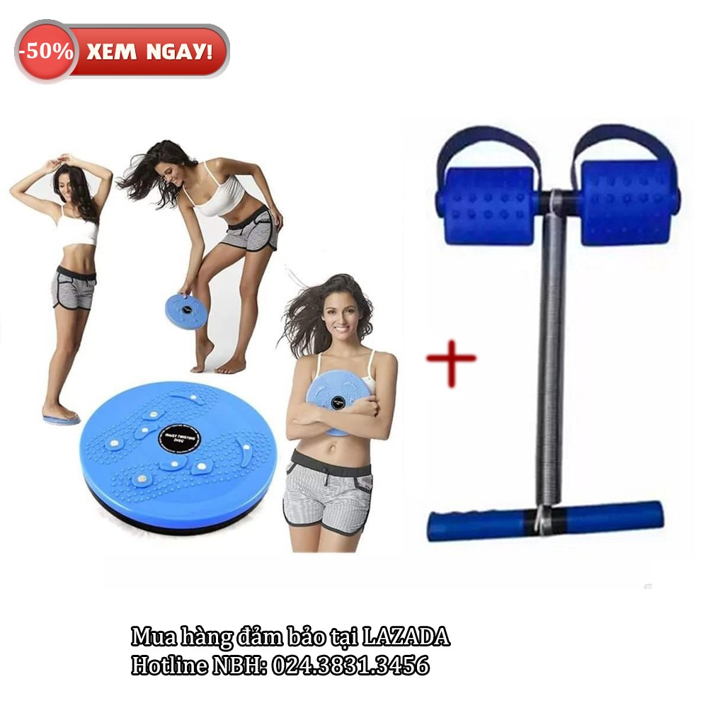 Bộ 2 dụng cụ tập thể dục - Dây kéo tập lưng bụng Tummy Trimmer