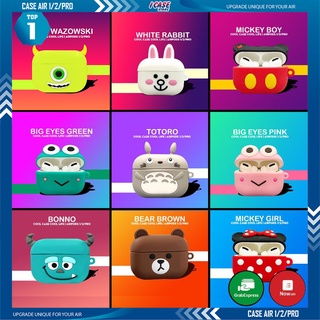 Vỏ Bảo Vệ Hộp Đựng Bao Tai Nghe, Case Airpods Pro/3/TWS - Sillicone Chống Va Đập, Bám Bẩn Hoạt Hìnhl