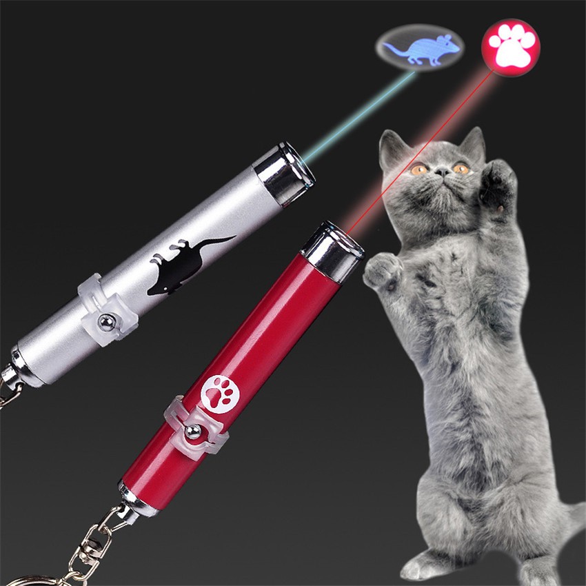 Bút Chỉ Laser Kèm Đèn Led Đồ Chơi Cho Mèo 2 Trong 1