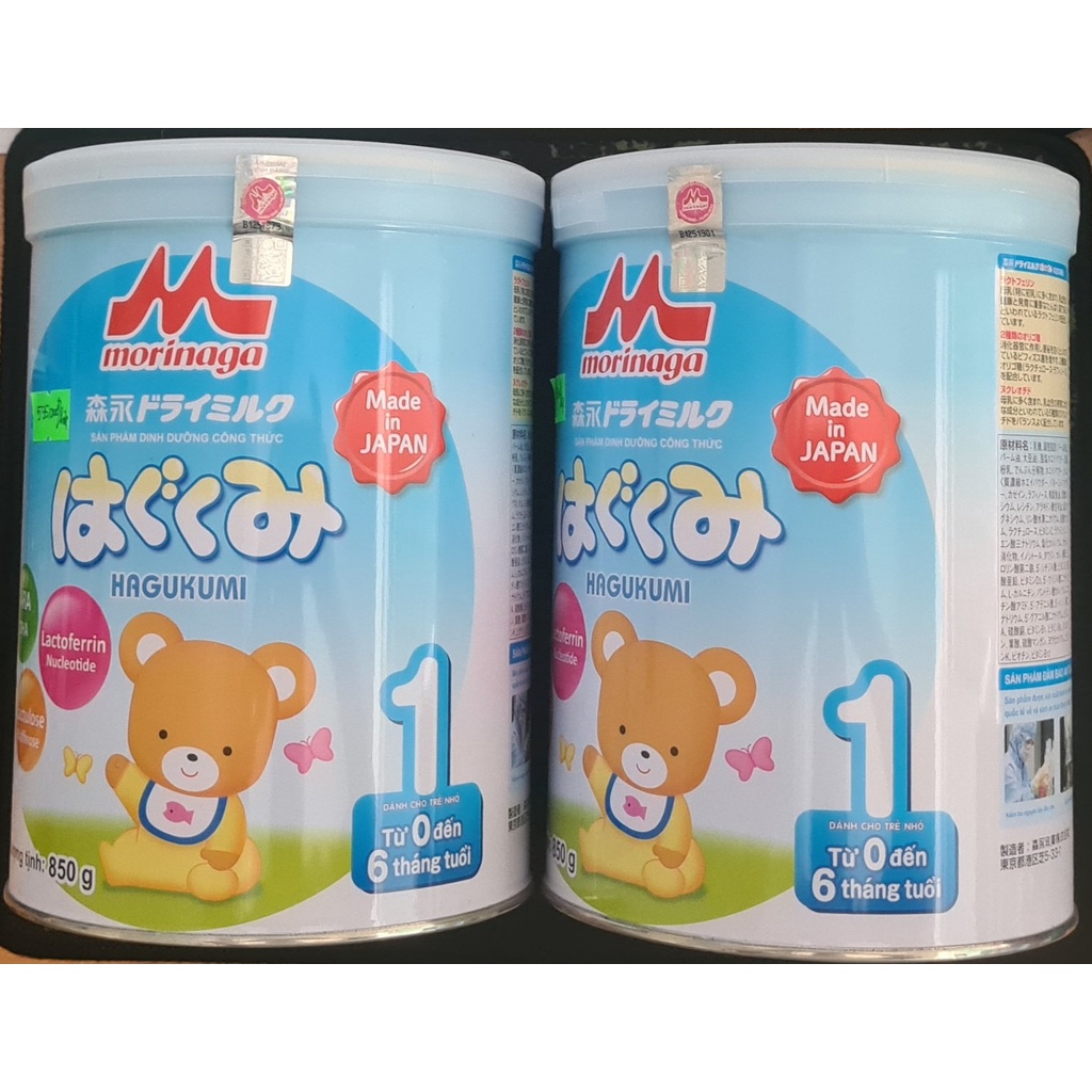 Sữa bột Morinaga Số 1 Hagukumi 850g của Nhật - Mẹ vững vàng bé khỏe tự tin
