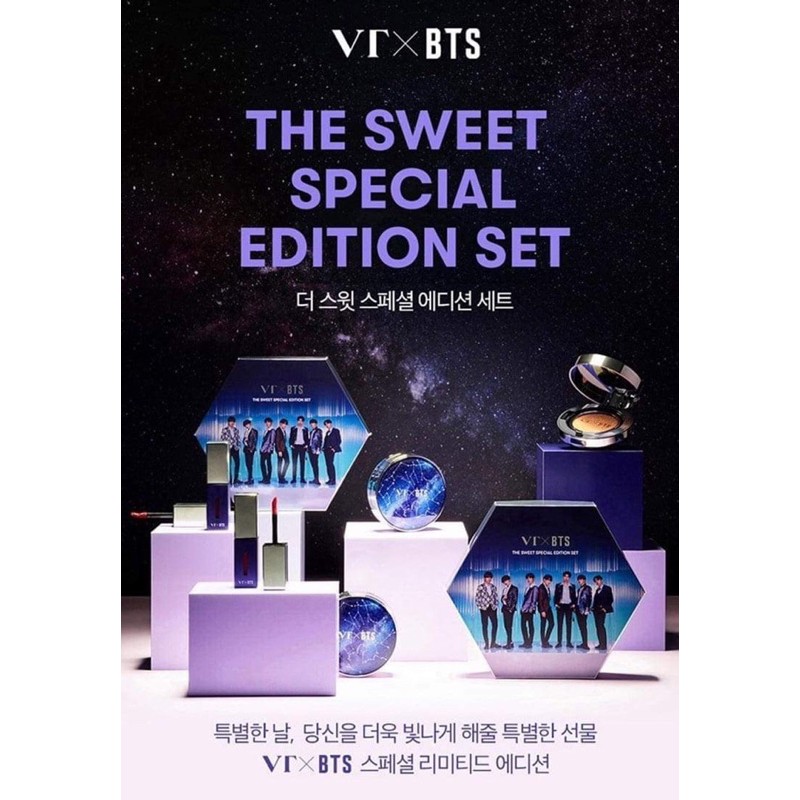 Phấn nước CC Cushion Kèm Son môi VT X BTS The Sweet Special Edition