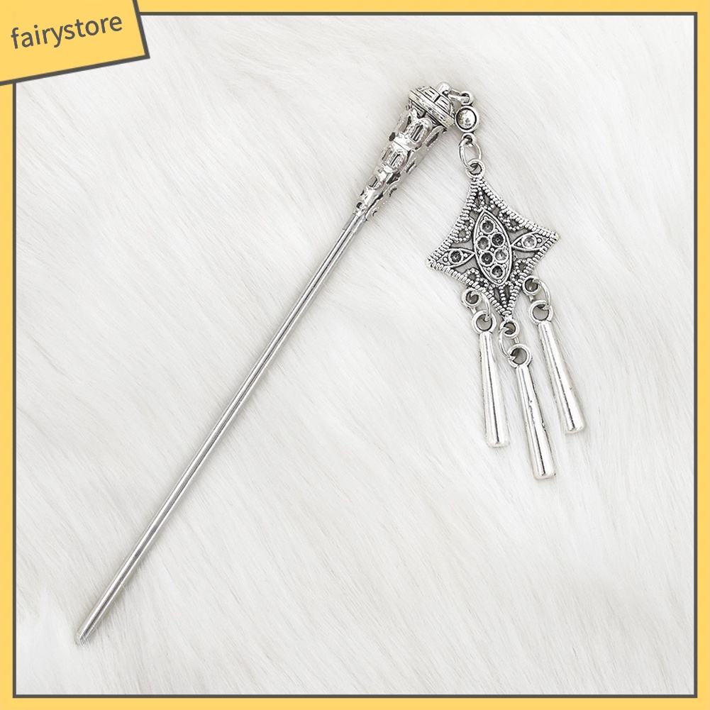 Trâm cài tóc hình hoa phối tua rua kiểu dáng cổ điển cho nữ