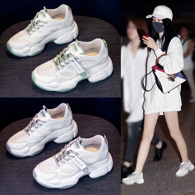 [Mã FAGREEN245 giảm 10% tối đa 30k đơn từ 99k] FREE SHIP Giày thể thao nữ độn đế, giày đế sóng mẫu hot | BigBuy360 - bigbuy360.vn