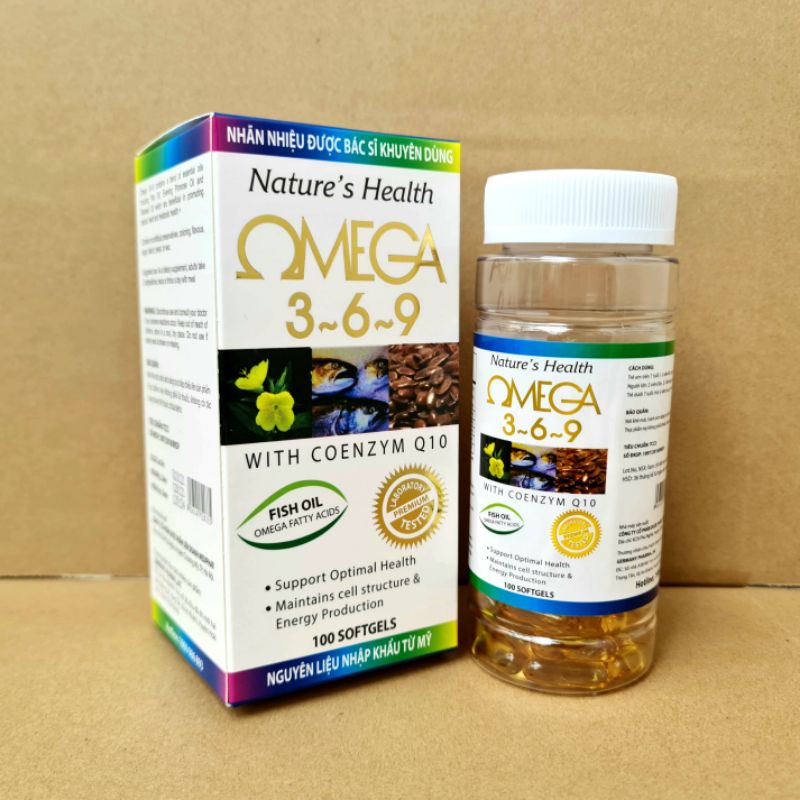 Omega 369 - Hộp 100 viên - Tăng cường dưỡng chất cho mắt giúp mắt sáng