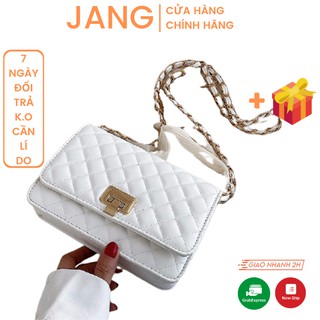 TÚI ĐEO CHÉO NỮ CNK TRẦN TRÁM SIZE 20 KHÓA GẬP