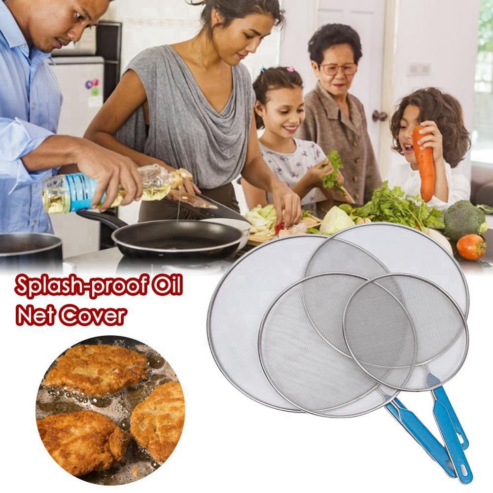 Epoch Nắp Đậy Nồi Bằng Thép Không Gỉ 29cm Chống Văng Dầu Tiện Dụng Cho Nhà Bếp Ốp