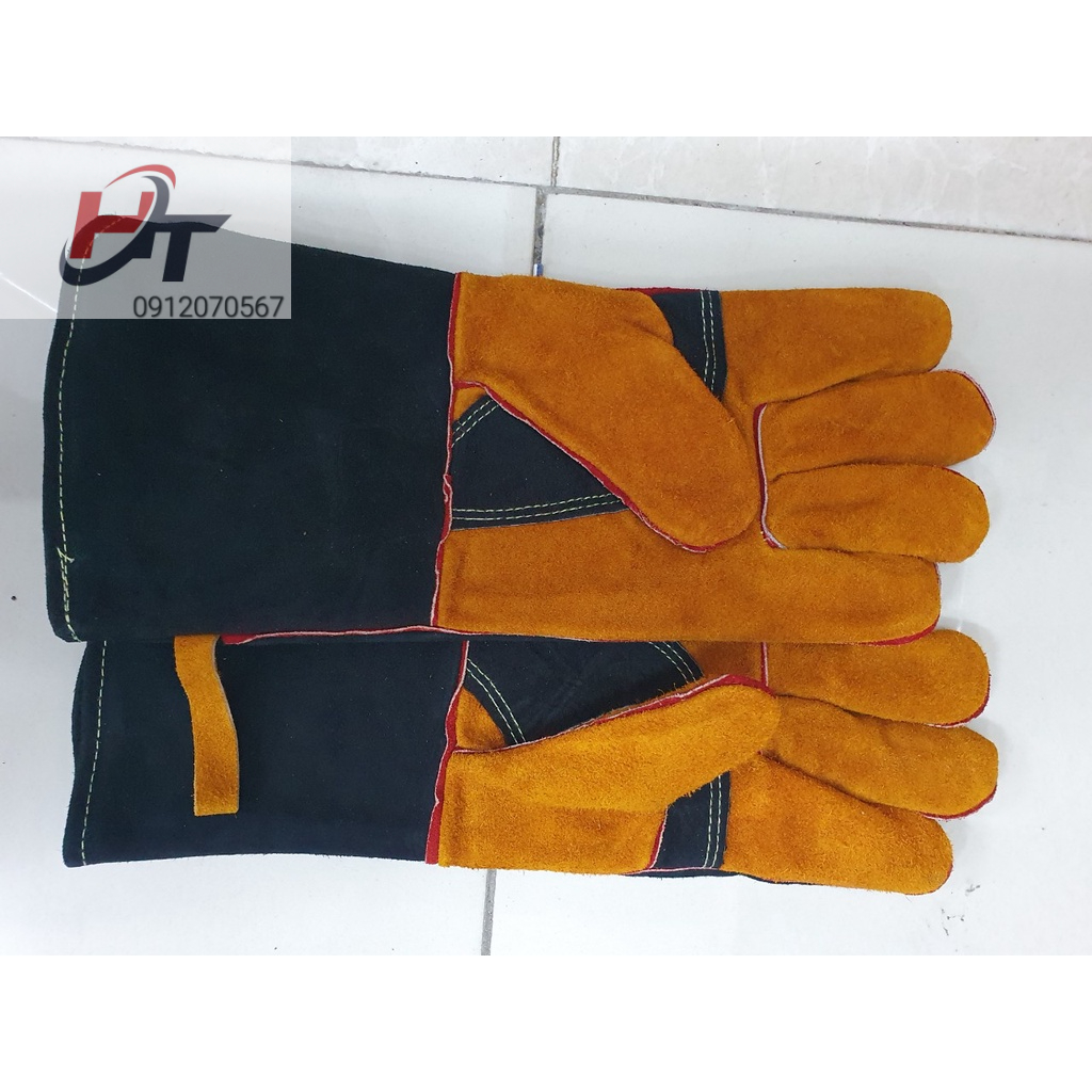 Găng tay hàn ELENFAN WELD  Bao tay hàn da lộn, chống cháy, chịu nhiệt/tia lửa văng bắn, lớp lót chống hầm bí