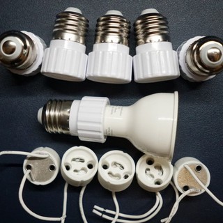 Đui đèn chuyển đổi Gu10 (đui cài) sang E27 (đui xoắn)