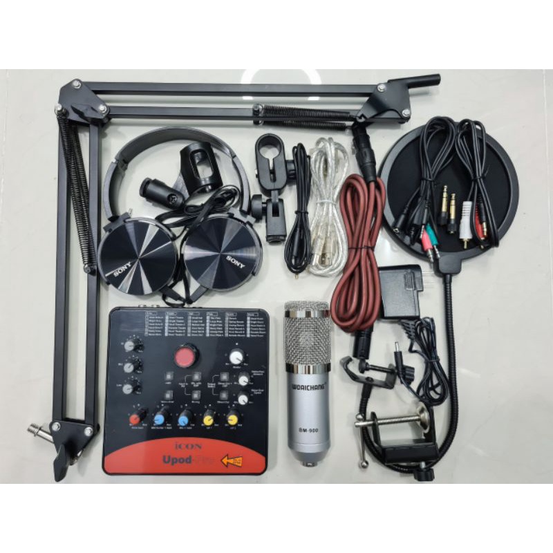 Combo thu âm icon pro và bm900 full phụ kiện