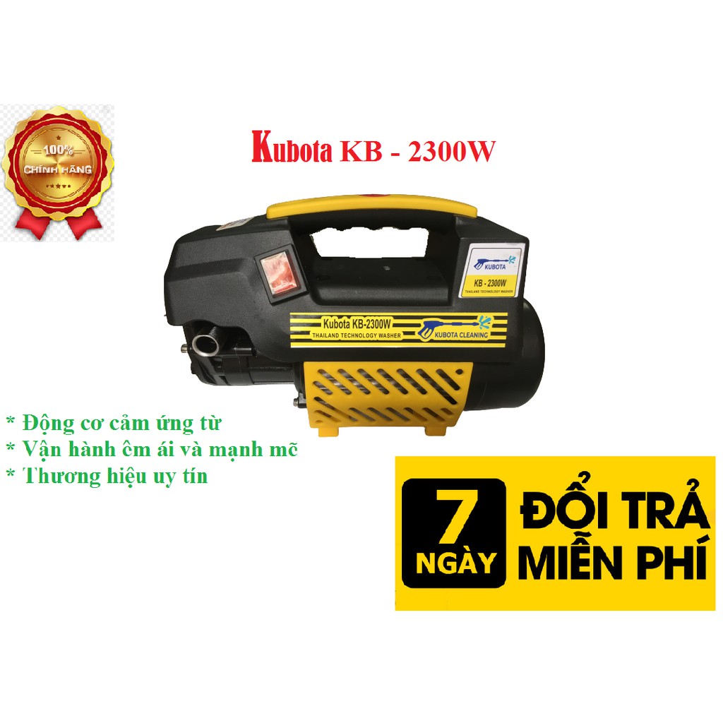 Máy rửa xe KUBOTA 2300W. TẶNG BÌNH BỌT TUYẾT