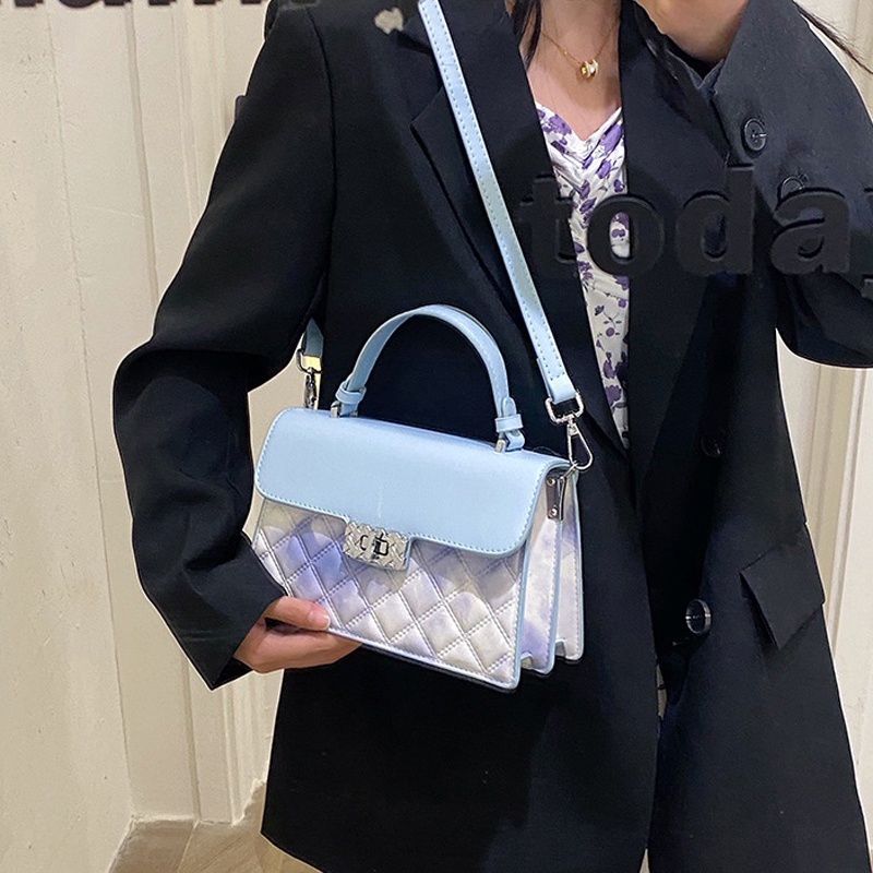 Túi Đeo Chéo Đính Kim Cương Tương Phản Thời Trang Cho Nữ