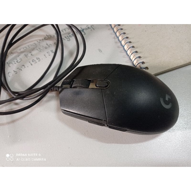 Chuột gaming logotech g102 đen cũ 98%