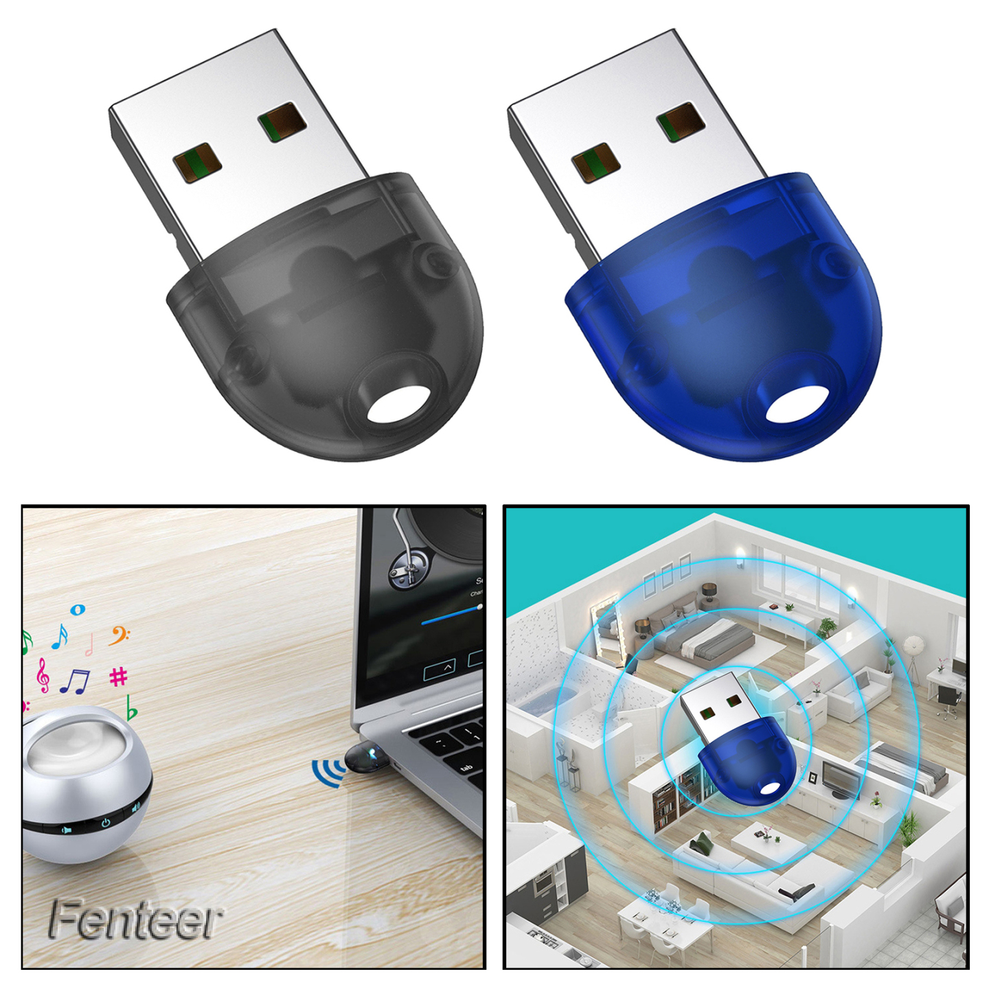 Thiết Bị Truyền Nhận Tín Hiệu Bluetooth 5.0 2 Trong 1 Cho Pc / Tv / Bluetooth 5.0 Dongle / Cổng Cắm Và Play Low Latency | BigBuy360 - bigbuy360.vn