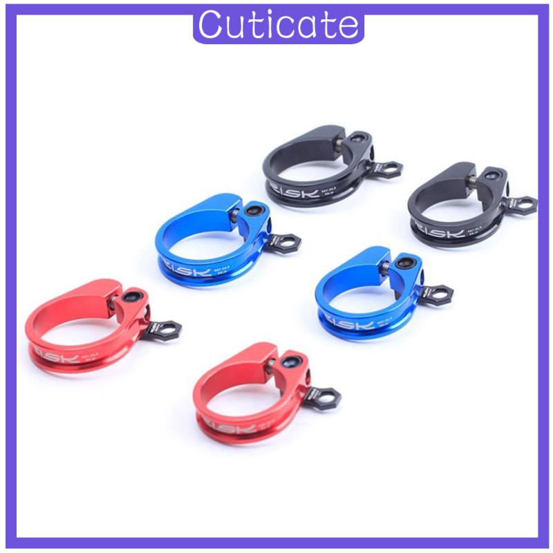 Bicycle Seatpost Clamp Fixed Screw Bike Cable Hose Holder Clip