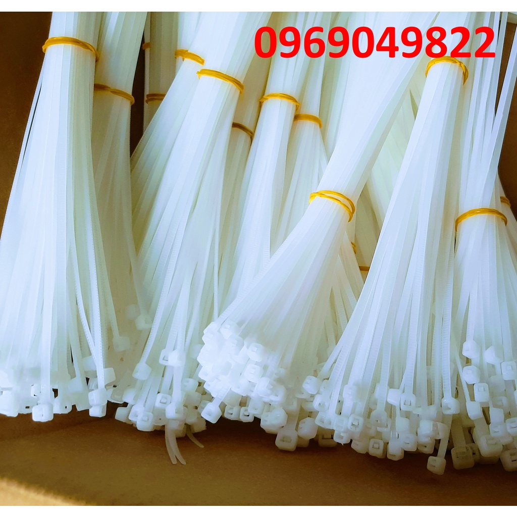 1 Kg Dây Rút Nhựa, Dây Thít Nhựa Dài 30cm Loại Nylon PA66 Cao Cấp