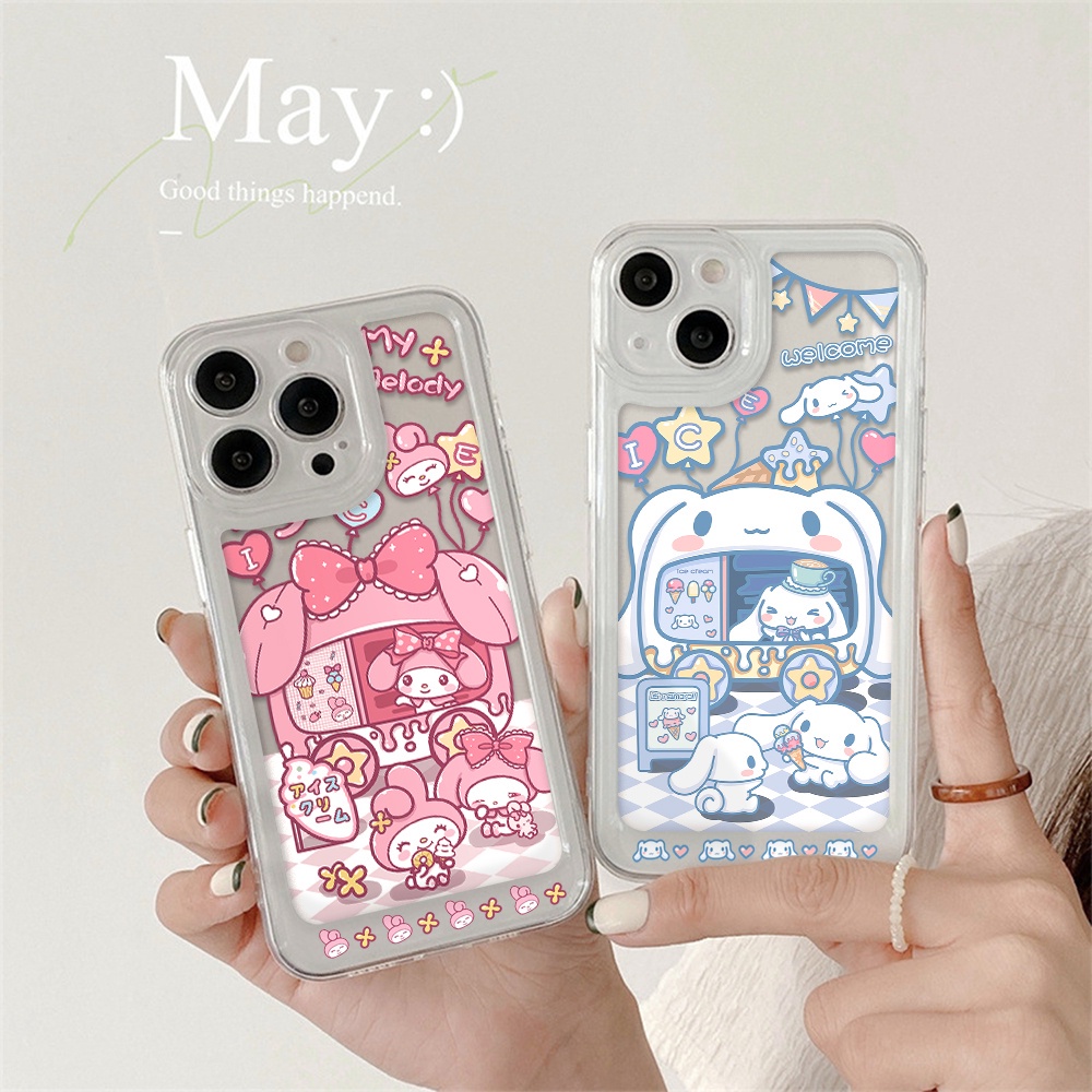 Ốp Điện Thoại Trong Suốt In Hình Cinnamoroll / Không Gian Cho iPhone 13 12 11 X XS Pro Max XR 7 8 Plus