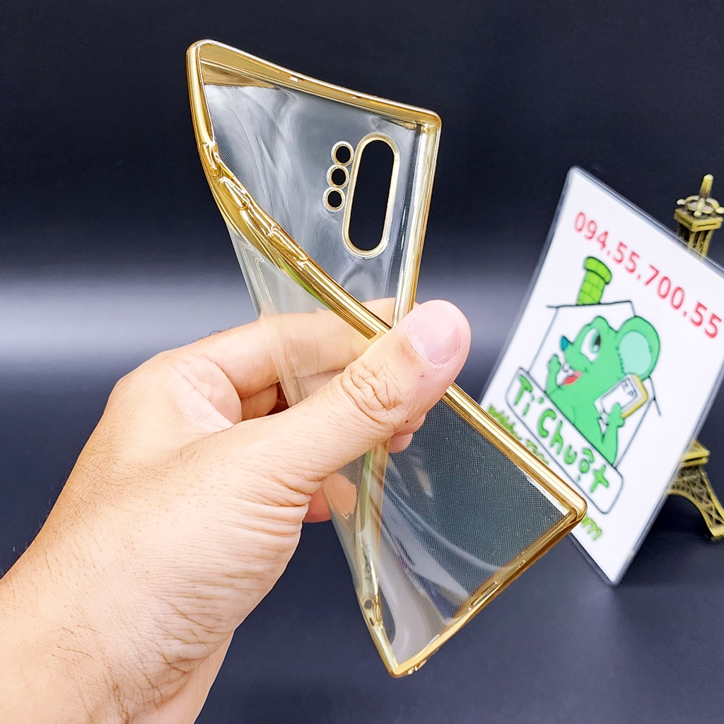 Ốp lưng Samsung Note 10 Plus Totu Dẻo Viền Xi Màu