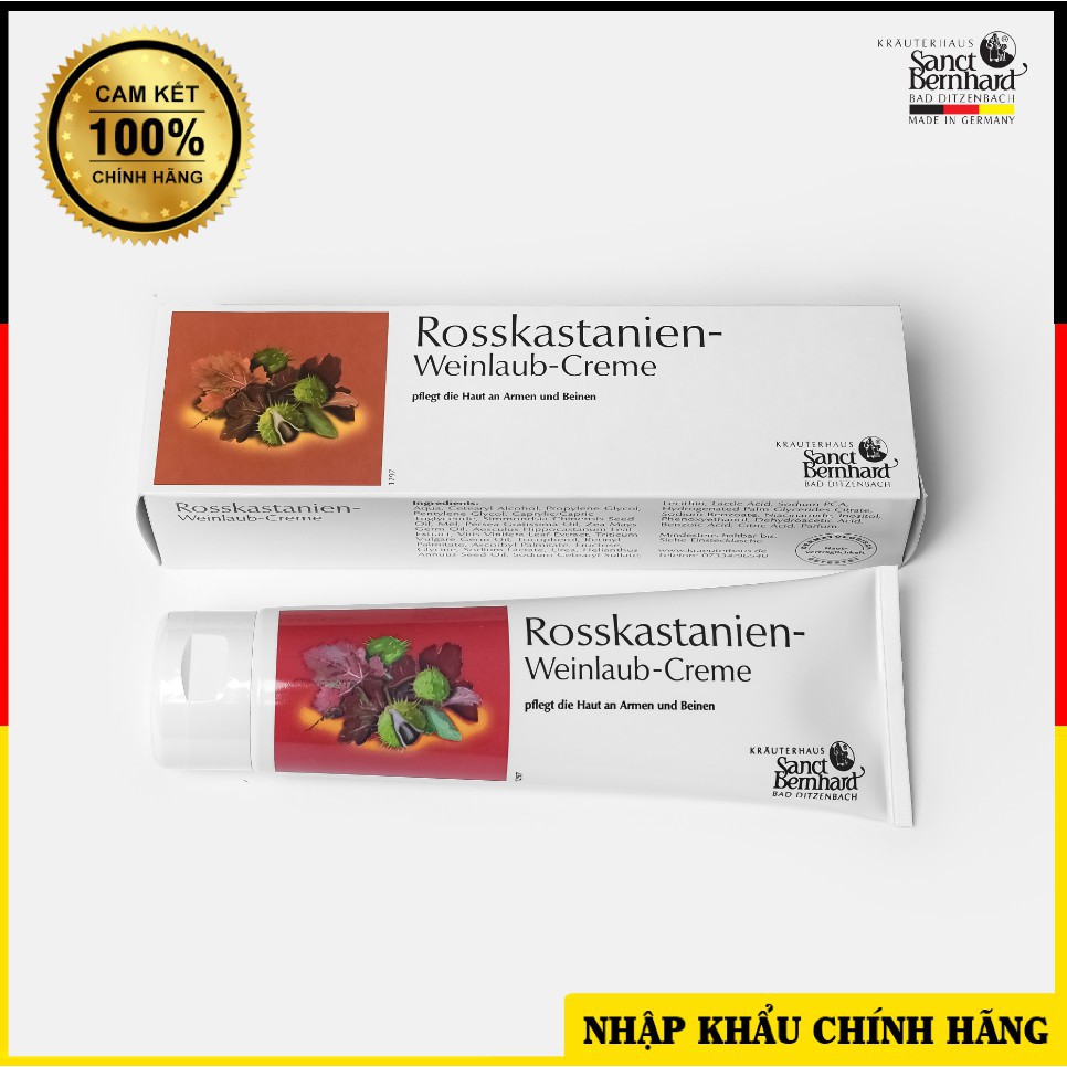 Kem bôi suy giãn tĩnh mạch hạt dẻ ngựa Rosskastanien