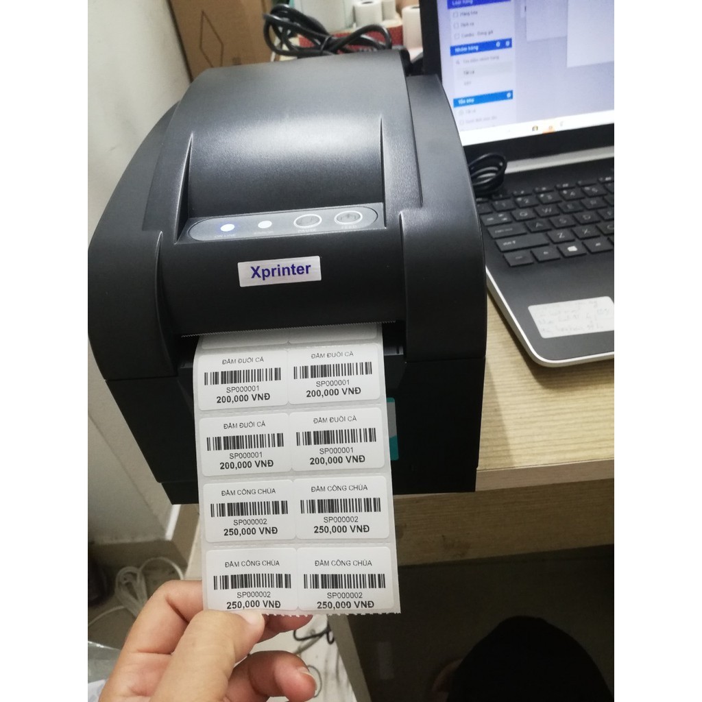 [Mã NMáy In Mã Vạch XPrinter XP 350B Phần mềm kioviet | BigBuy360 - bigbuy360.vn