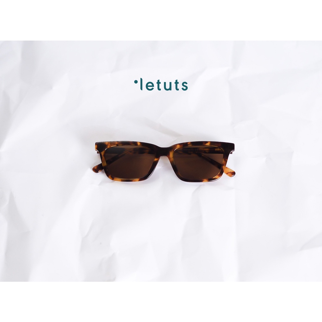 Kính râm Léa UV400 Nam nữ, dáng chữ nhật, chất liệu Cellulose Acetate LETUTS LTR000323