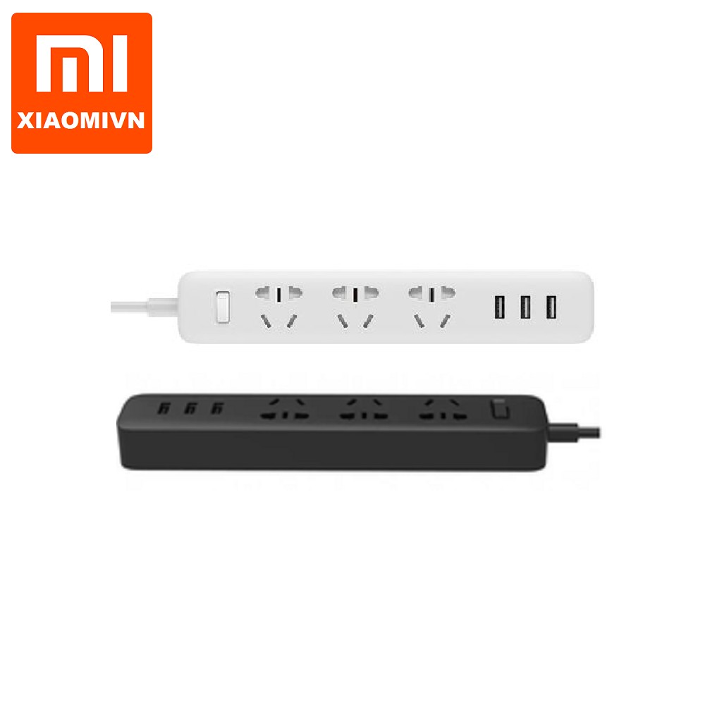 Ổ cắm điện Xiaomi Power Strip 3 ngõ Usb thông minh- Bảo Hành Chính Hãng 3 Tháng