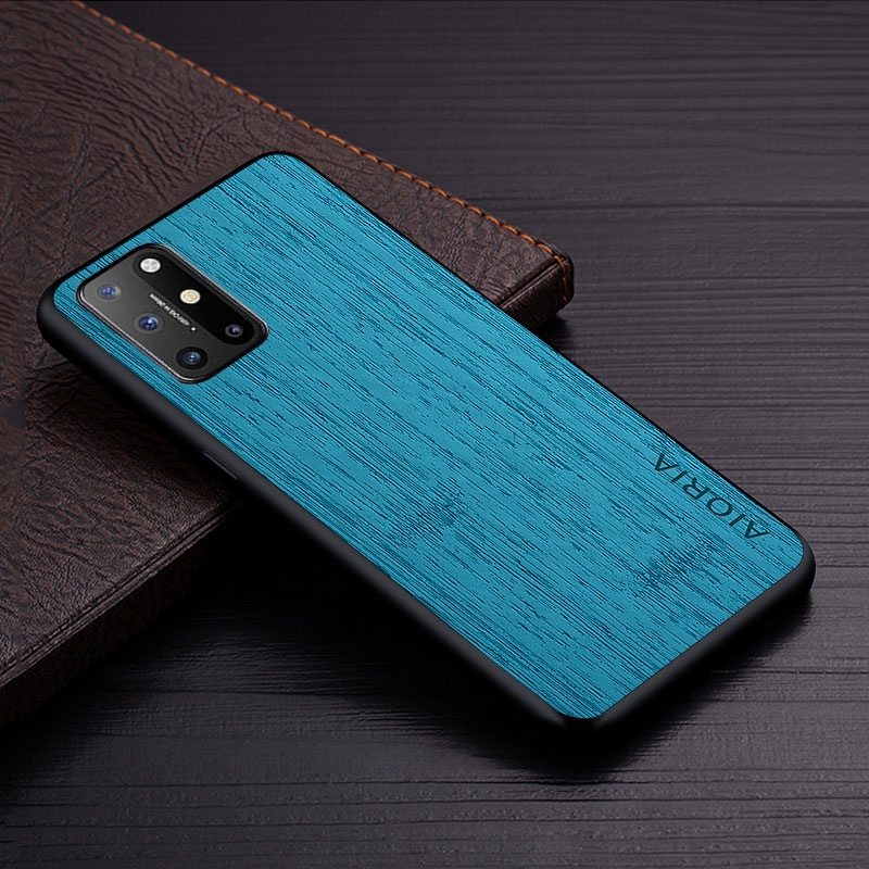 Ốp Bao Da Điện Thoại Họa Tiết Vân Gỗ Tre Sang Trọng Cho oneplus 8t oneplus 8t
