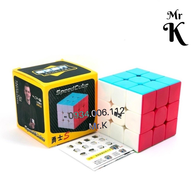 RUBIK 3x3 QIYI WARRIOR S STICKERLESS RUBIK 3 TẤNG KHÔNG VIỀN