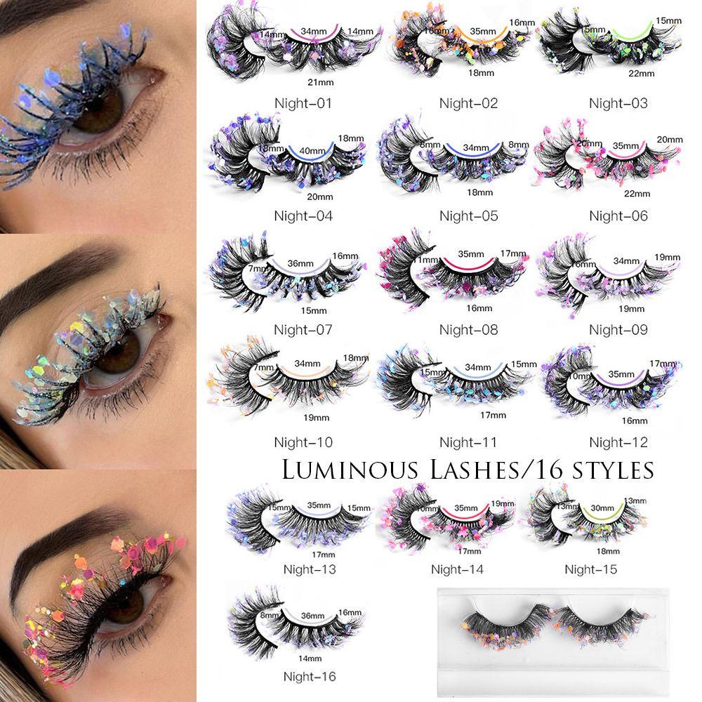 Lông Mi Giả 20mm Có Đính Kim Tuyến Lấp Lánh