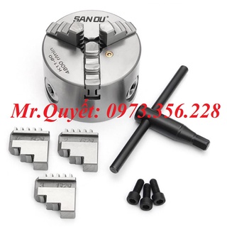 Mâm cặp 3 chấu k11-80 đường kính 80mm, mâm cặp tự định tâm, đầu kẹp mâm cặp 0,8 tấc.