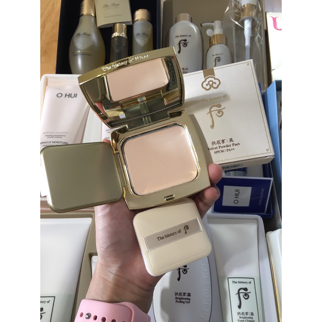 [Chính hãng- Mẫu mới] PHẤN PHỦ WHOO TRẮNG Velvet Powder Pact SPF30/PA+++ siêu mịn 12g | BigBuy360 - bigbuy360.vn
