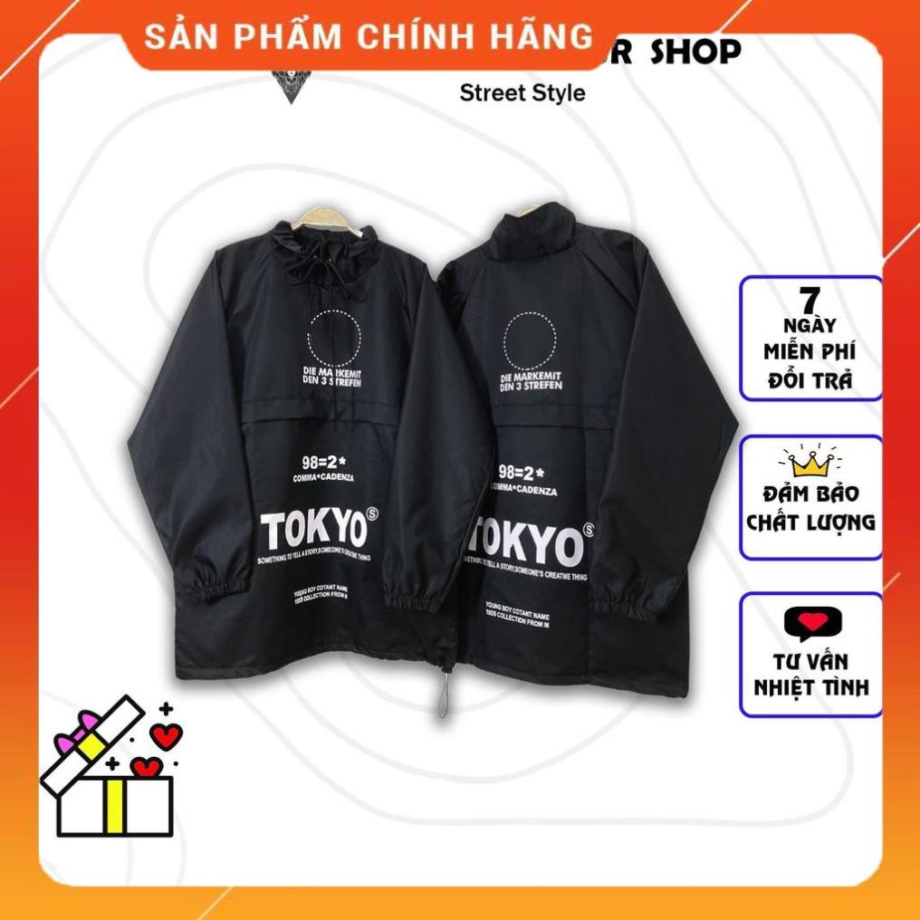 2022 Áo Khoác TAHAYASHOP unisex nam nữ chất Dù dày dặn TOKYO in cả 2 mặt ( kèm hình thật)