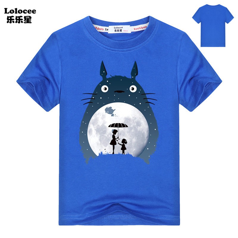 Áo Thun Tay Ngắn In Hình Totoro Dễ Thương Cho Bé