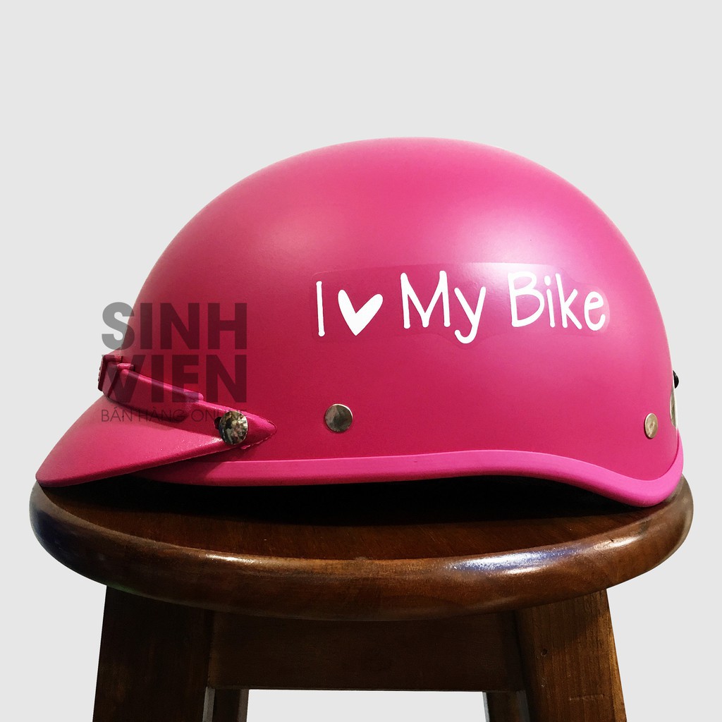 MŨ BẢO HIỂM NỬA ĐẦU I LOVE MY BIKE