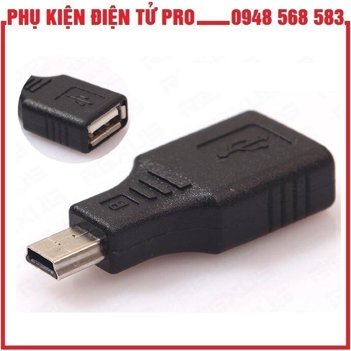 Đầu Otg Chuyển Đổi Mini Usb To Usb Dùng Cho Xe Tô Tô