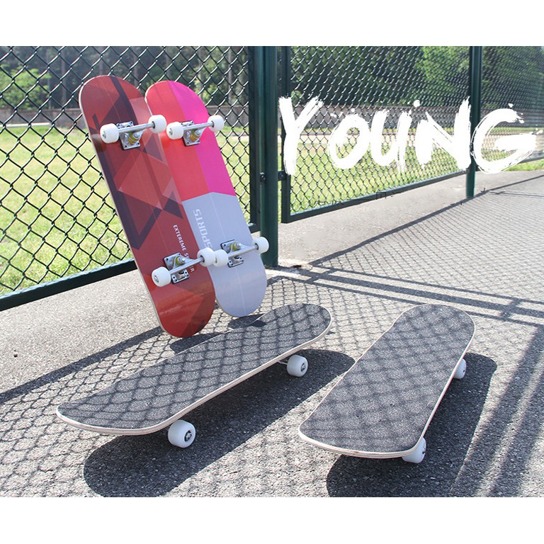 Ván trượt thể thao skateboard Ván trượt trẻ em chất liệu gỗ phong ép cao cấp  tải trọng 180kg mặt nhám vt162a