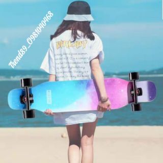 [SĂN SALE 30% Tặng PK] Ván trượt cao cấp DANCING LONGBOARD 110cm ABEC 11 60x45 80A COLOR gỗ ép keo nhiệt 7 lớp