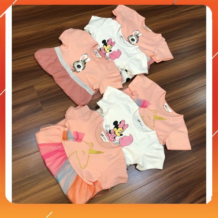 Váy bé gái Pony⚡️ CỰC❤️XINH ⚡️ Váy HM hình ngựa pony dễ thương size từ 2- 10 tuổi, chất cotton mềm đẹp dễ mặc